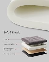 HNNHOME Stool with Storage 44L Linen Anthracite 45x45x41 cm view 6
