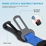 IOKHEIRA Dog Seat Belt Car Harness ISOFIX LATCH Safety Belt Blue view 2