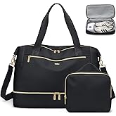 VNINE Travel Duffel Bags for Women Weekender Bags with Shoe Compartment Carry on Overnight Bags with Toiletry Bag Gym Bag with Wet Pocket Personal Item Travel Bag for Labor Delivery