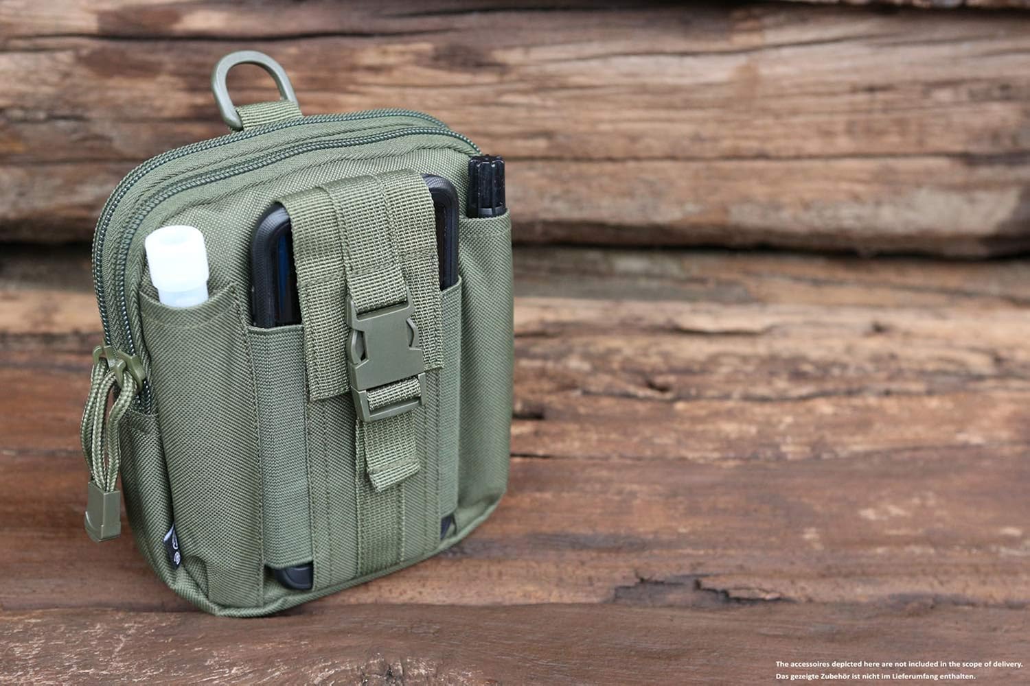 Brandit Molle Functional Pouch Dark Camo Size OS, Darkcamo - Functional, standard size - Image 5