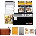 KODAK Mini 2 Retro 4PASS Portable Photo Printer (2.1x3.4 inches) Initial 8 Sheets + 60 Sheets + Gift Bundle, Black