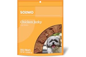 Amazon Brand - Solimo Chicken Jerky Dog Treats, 2 pounds (Packaging May Vary)