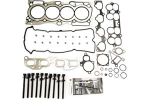 Partsflow HS26261PT Engine Head Gasket Set W/Bolts for 2002-2006 Nissan Altima Sentra 2.5L 2500CC L4 DOHC 16V ENG. Code QR25DE OE #HS54444, CS26261, ES72198