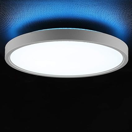 Amazon.com: TALOYA - Lámpara de techo LED con luz nocturna trasera, 24