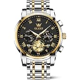 OLEVS Luxury Waterproof Big Face Stainless Steel Multifunction Mens Watches