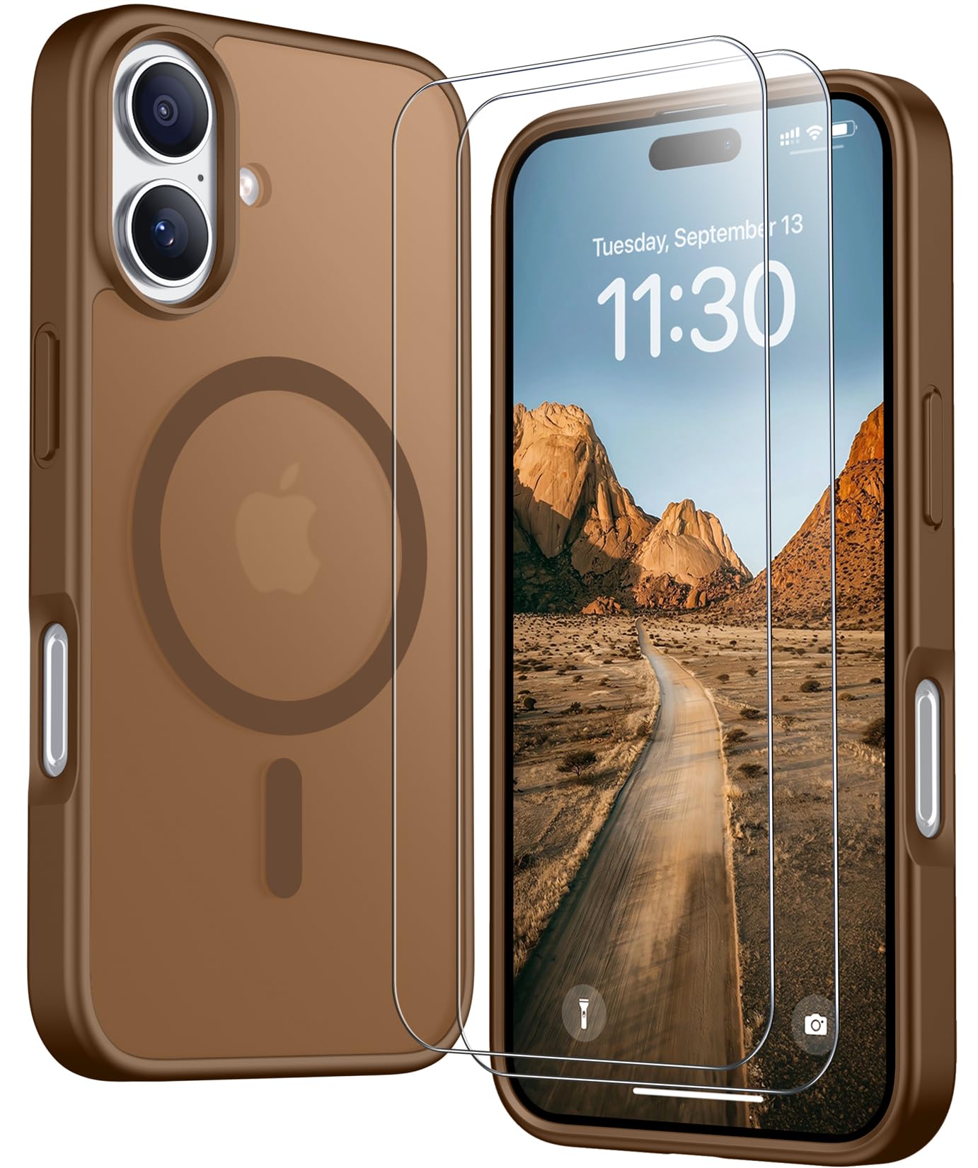 SPIDERCASE Magnetic for iPhone 17 Case,Brown