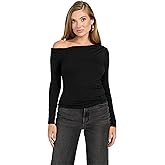 GUESS Womens Eco Long Sleeve Julianna Top