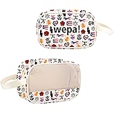 JXGZSO Puerto Rican Flag Cosmetic Bag Wepa Makeup Zipper Bag Puerto Rican Sayings Merch Latina Gift Spanish Gift Puertorican Gift (wepa MB)