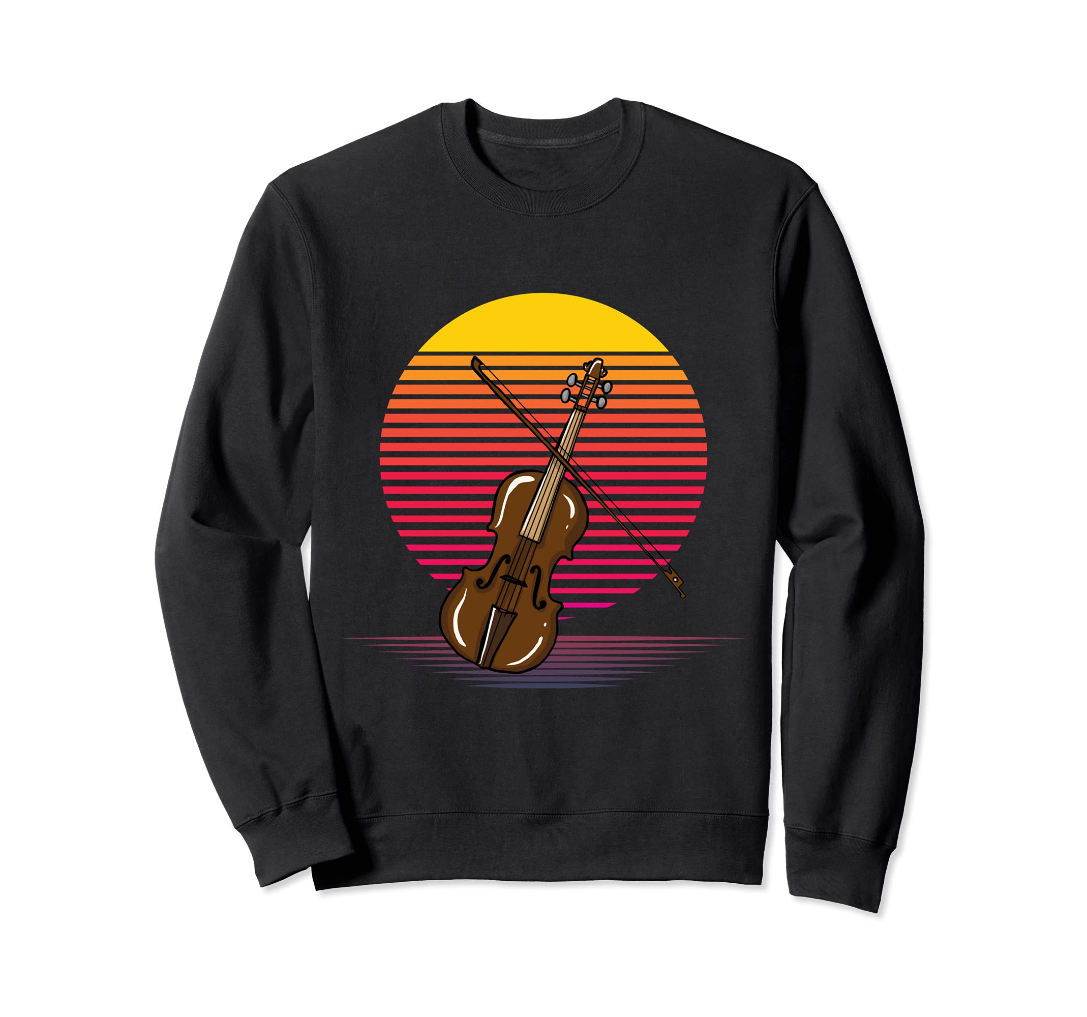 Vaporwave Violin Lover Illustration for Violin Player Sweatshirt