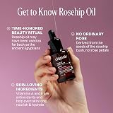 Cliganic Organic Rosehip Seed Oil 100% Pure Cold Pressed Carrier Oil for Skin view 3