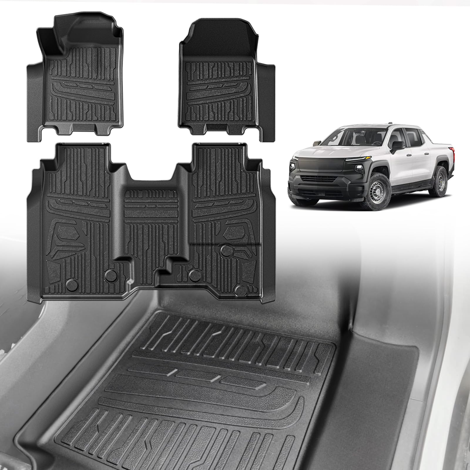 TripleAliners Floor Mats All Weather Liners Compatible with 2024 2025 ...