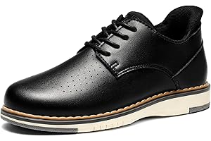 GINNI Boys Dress Shoes, Casual Oxfords Sneakers Comfort School Uniform Formal Shoes Wedding Church Dress Shoe for Toddler/Little/Big Kid