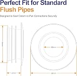 PlumbEZ Universal Clear Pipe Inlet Pan Connector Flush Cone Seal view 5