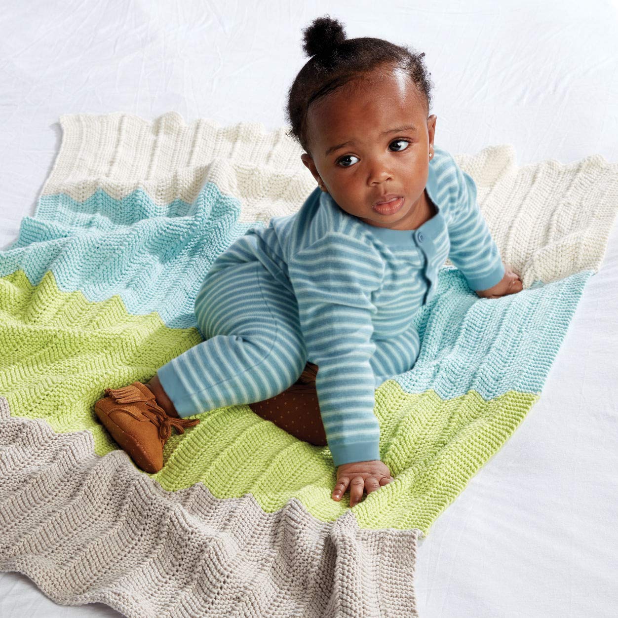 Bernat Softee Baby Cotton YARN, Aqua Mist