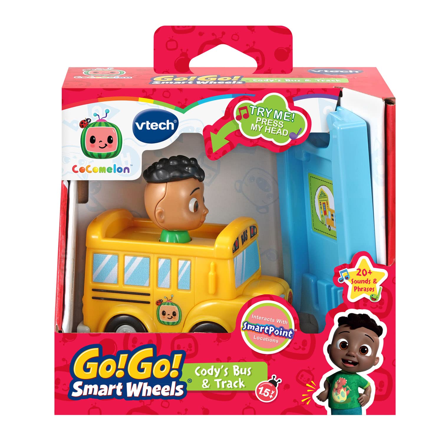 VTech CoComelon Go! Go! Smart Wheels Cody's Bus and Track