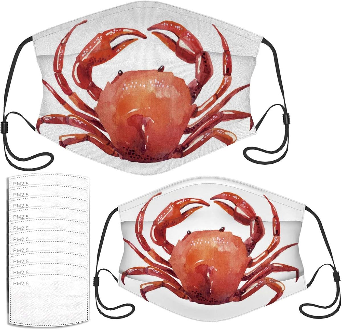 Face Mask Crab Cute Masks for Adult Kids at Amazon Men’s Clothing store
