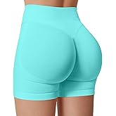 TRYTO Impulse Collection Compression Impact Shorts Women Hidden Scrunch Workout Seamless Squat Proof Short