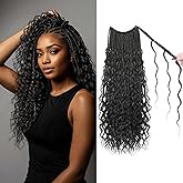 9 Packs Boho Box Braids Crochet Hair 14 Inch Pure Protein Fiber Similar to Human Hair Goddess Box Braids Crochet Hair With Cu