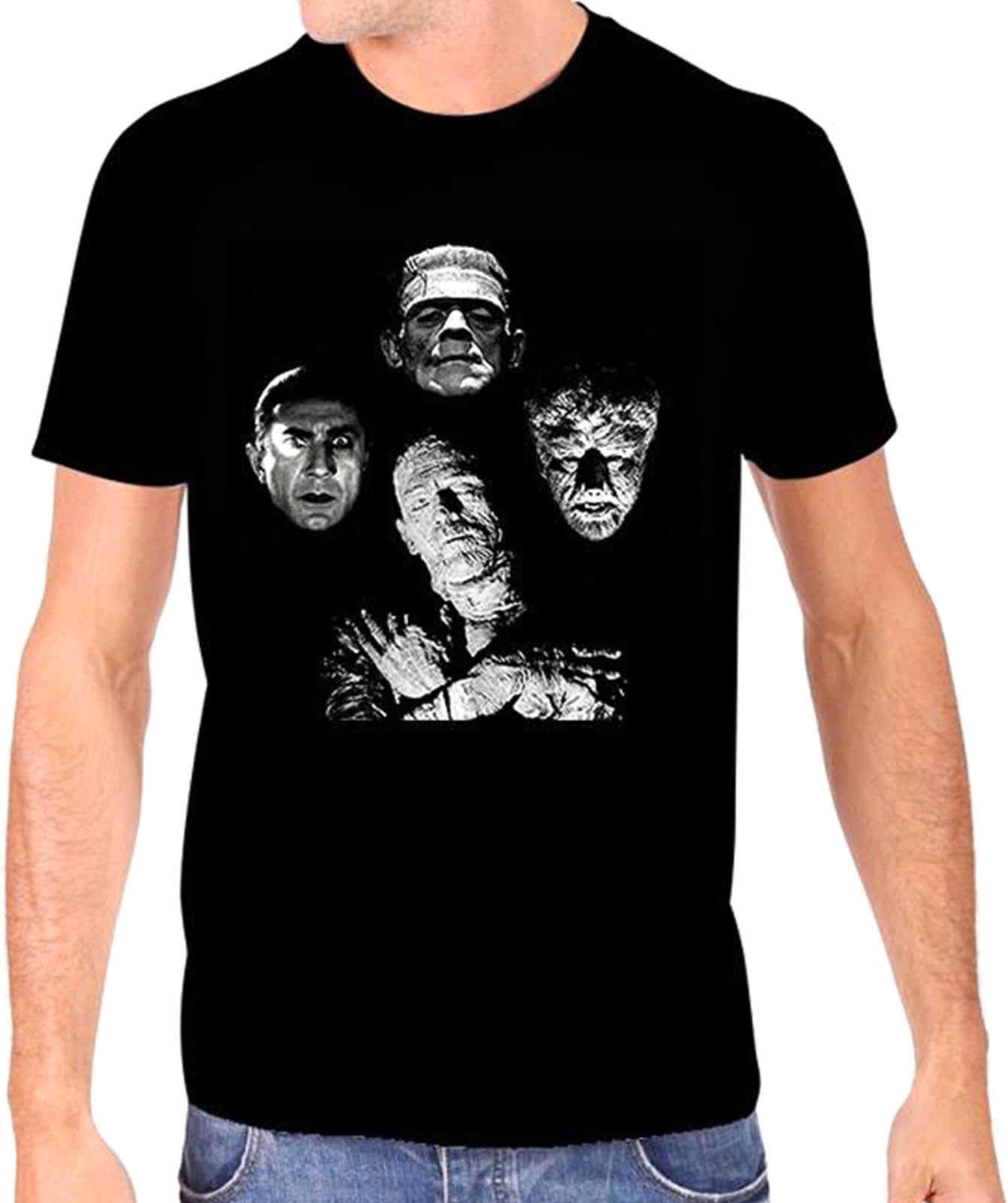 Universal Monsters Men's Horror Band T-Shirt