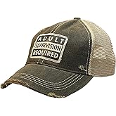 Vintage Life Funny Hats for Women and Girls, Distressed Trucker Baseball Cap with Sayings