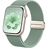 Stretchy Loop Sport Band Compatible with Apple Watch Bands 40mm 46mm 44mm 49mm 45mm 38mm 41mm 42mm for Women Men, Adjustable Magnetic Clasp Elastic Strap for iWatch Ultra, Se, Series 11 10 9 8 7 6 5 4 3 2 1