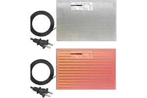 H&G lifestyles RV Holding Tank Heater Pad Use with Up to 50 Gallons Fresh Water 120V 12" x 18" Holding Tank Heating Pad with Constant Temperature Heating Plate (Pack of 2)