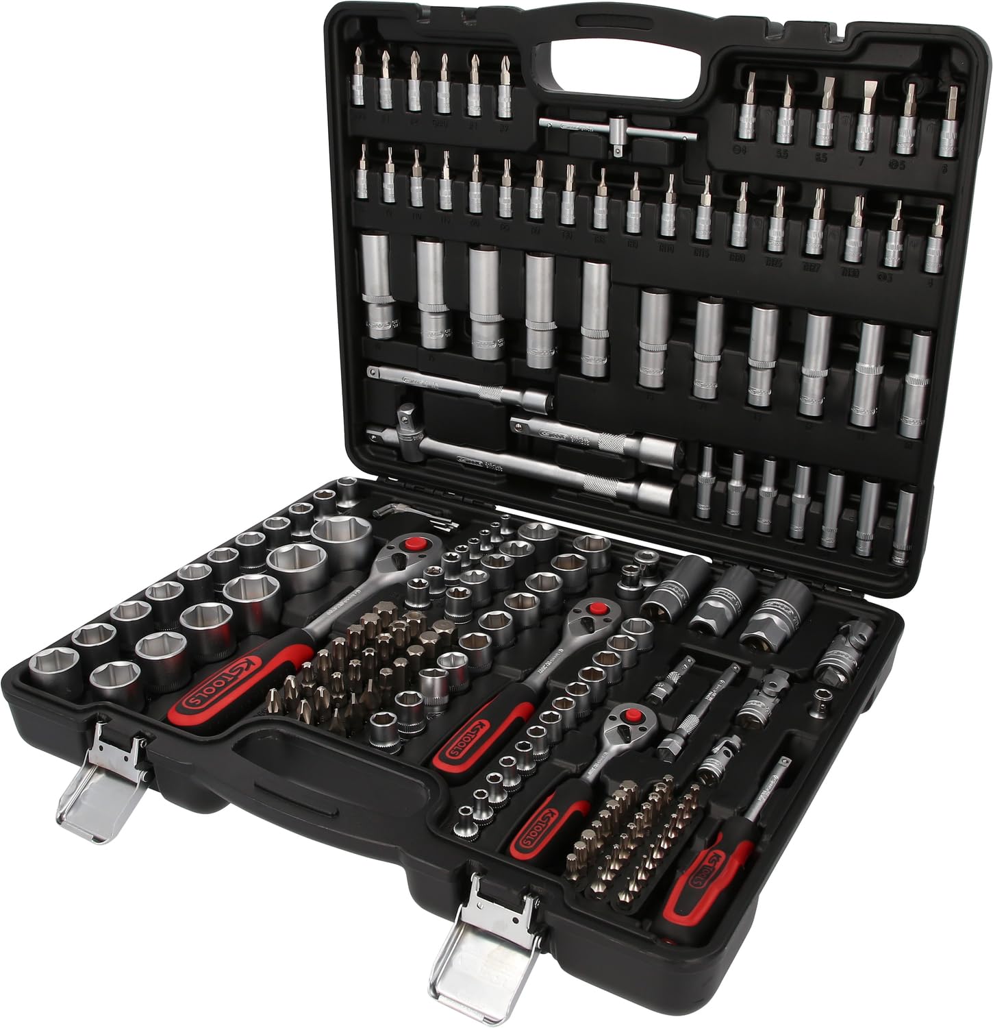 KS Tools 917.0779, 179-piece Socket Set - 1/4 Inch / 6.35 mm + 3/8 Inch / 9.5 mm + 1/2 Inch / 12.7 mm