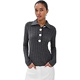 Nackiye Women's Sugarman Knit Long Sleeve Polo