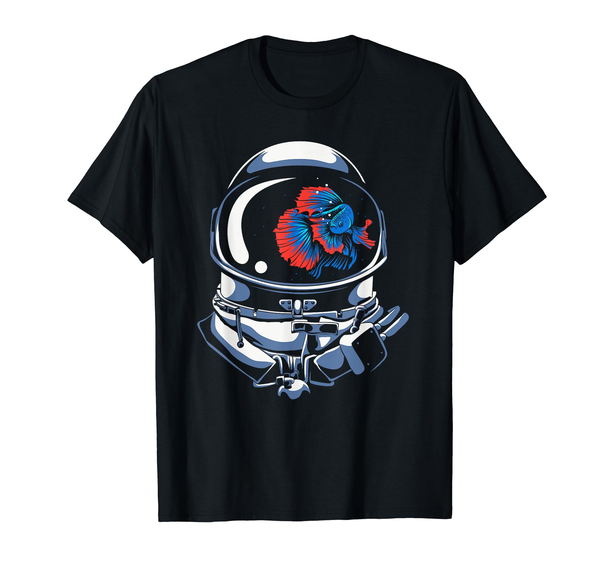 Astronaut Helmet Is An Aquarium With A Fish T-Shirt