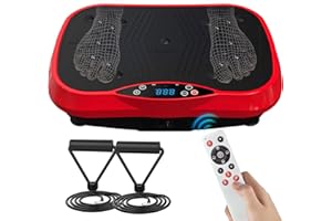 CIYEA Vibration Plate Exercise Machine for Lymphatic Drainage, Weight Loss, Muscle Toning, Multifunctional Whole Body Vibration Plate, Adjustable Speed & Compact for Home Fitness