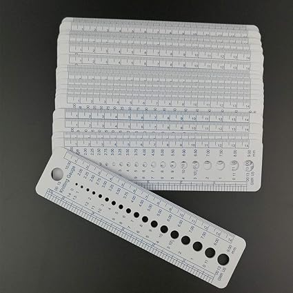 Lysansan 10pcs Lot Knitting Needle Gauge Inch Cm Ruler Lysansan 10pcs Lot Knitting Needle Gauge Inch Cm Ruler