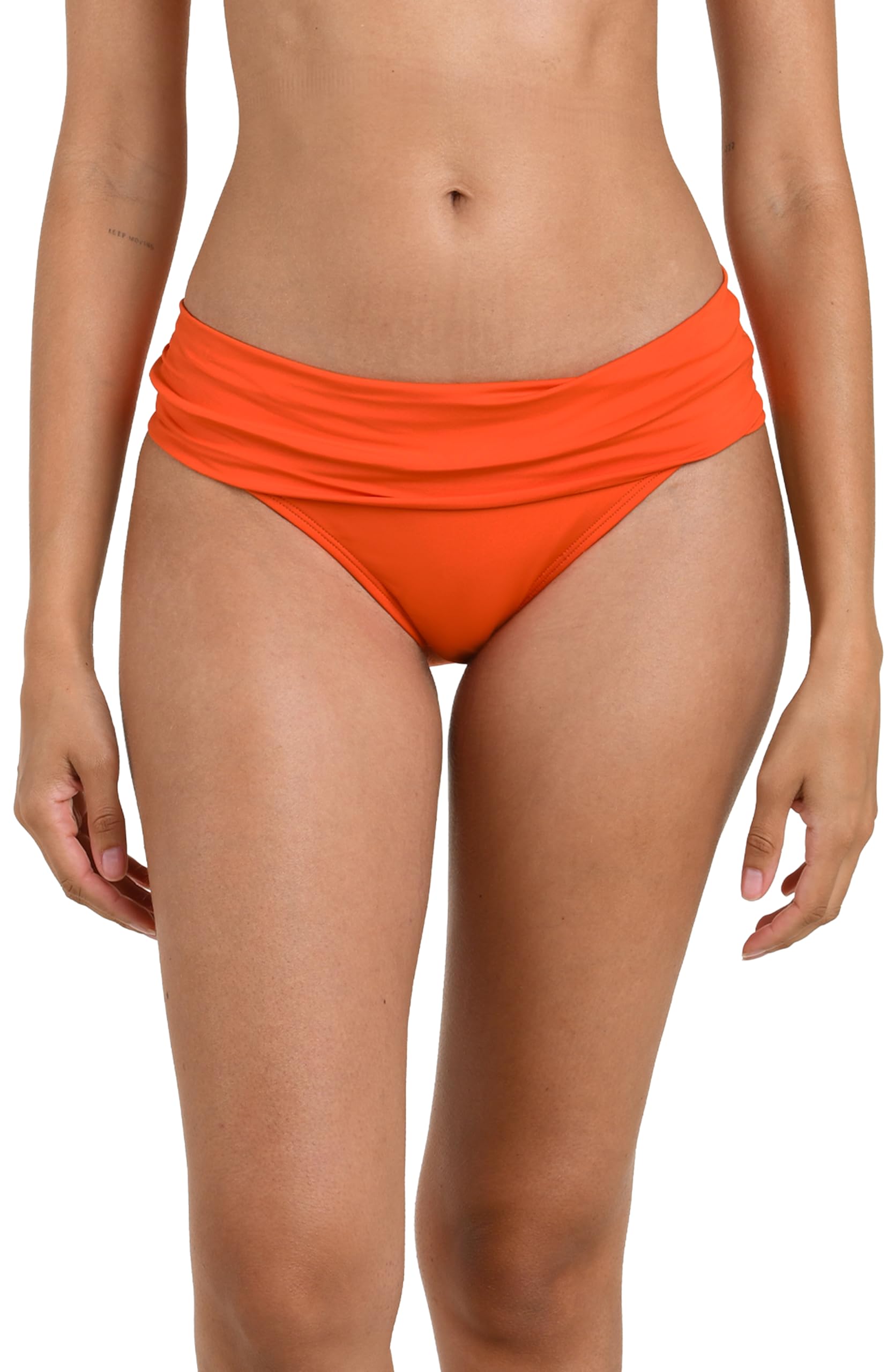 La Blanca Women’s Island Goddess Triangle Hipster Swimsuit Bottom, Tangelo, 10