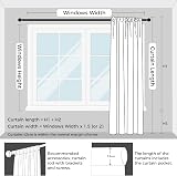 MRTREES White Voile Curtains 2 Panels 132x137 cm Rod Pocket 54 Drop view 9