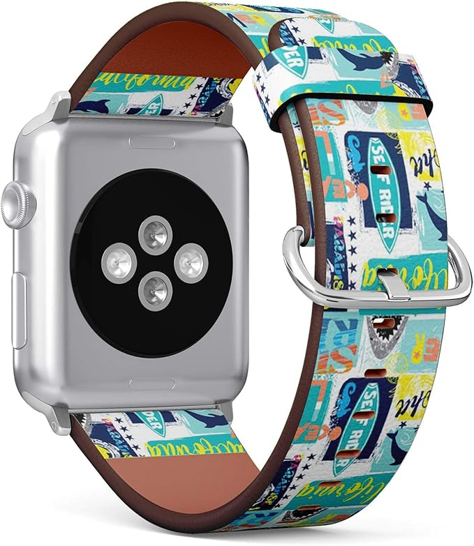 Compatible con Apple Watch 38 mm & 40 mm Correa de Cuero ...