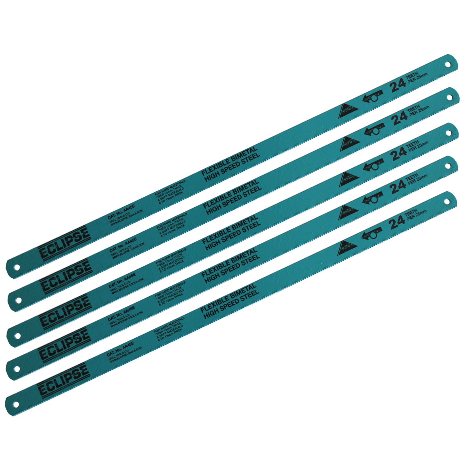 50 x Eclipse Plus 30 Hacksaw Blades 24 TPI Bi-Metal Flexible High Speed Steel Hacksaw Blades 12” 300mm by AllTrade Direct by AllTrade Direct