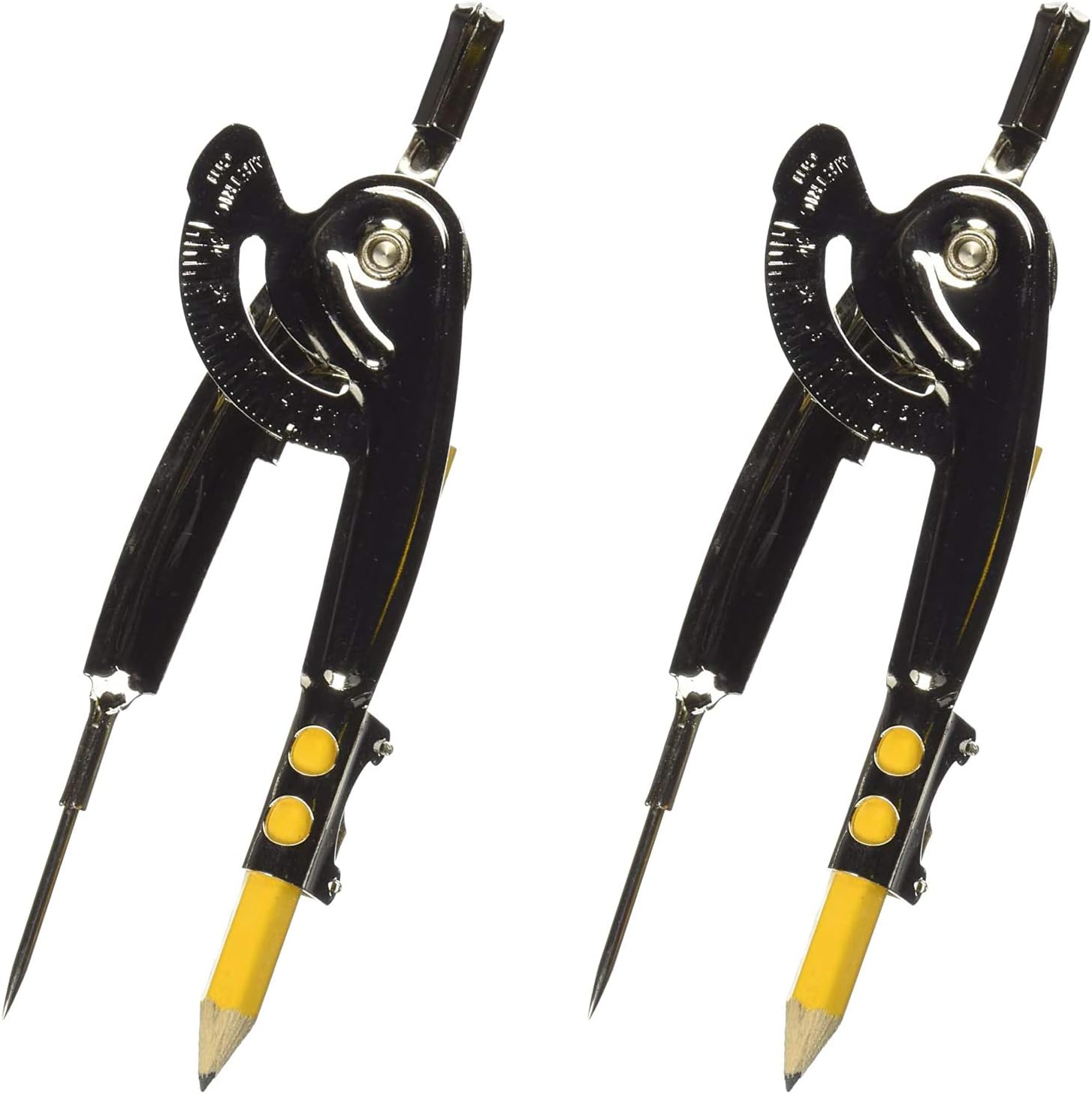 Westcott Metal Ball Bearing Compass with Pencil, Nickel Plated : Geometry Compasses : Office Products