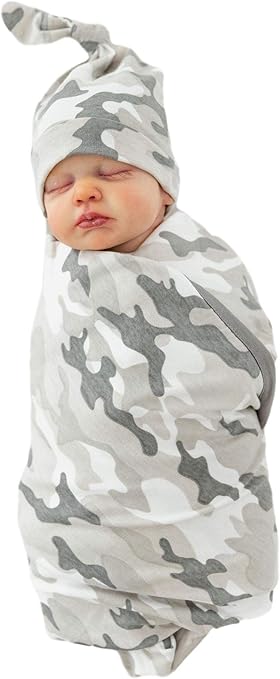 camo swaddle blanket