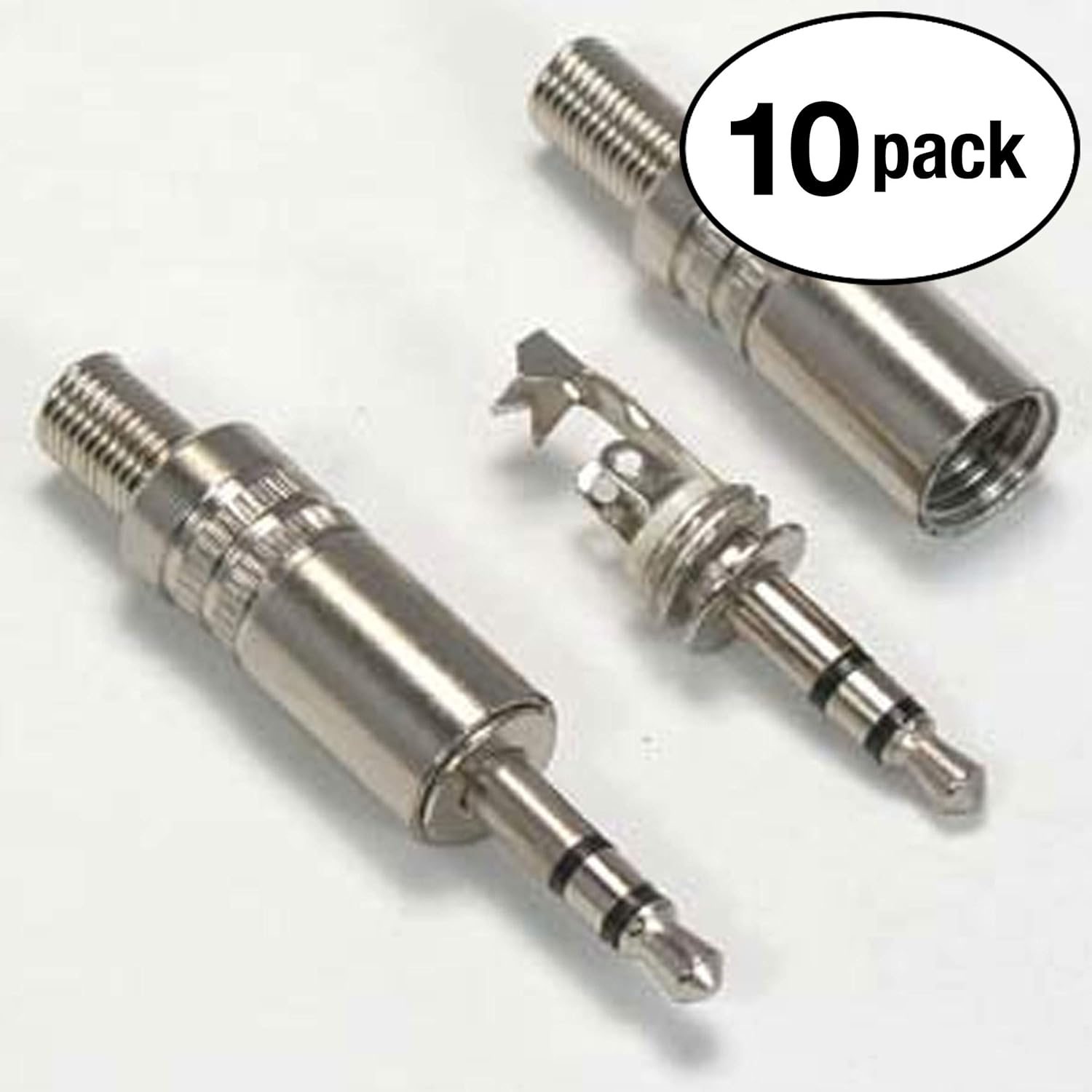 Amazon.com: 3.5mm Metal Stereo Plug Metal Housing w/Spring Wire Protection  –Replace Worn Out Plugs – (1) Durable Plug: Home Audio & Theater