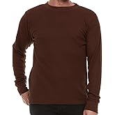 JMR Men’s Thermal Shirt Long Sleeve - Heavyweight 100% Cotton Waffle Weave Top