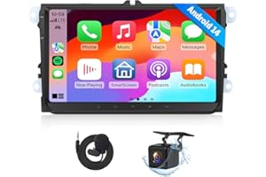 Eonon Android 14 Radio for VW Volkswagen Jetta 2006-2015, Golf MK6 MK5, Tiguan 2008-2016, Passat 2005-2014, 3GB+32GB, CarPlay