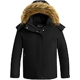 wantdo Girl's Breathable Windproof Ski Jacket Thick Winter Coat Hooded