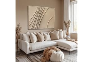 LEVERUP Abstract Painting Posters Art Brown Wall Artwork Minimalist Wall Decor for Dining Room Bedroom Office 32×40 Inchs Office Decorations Wall