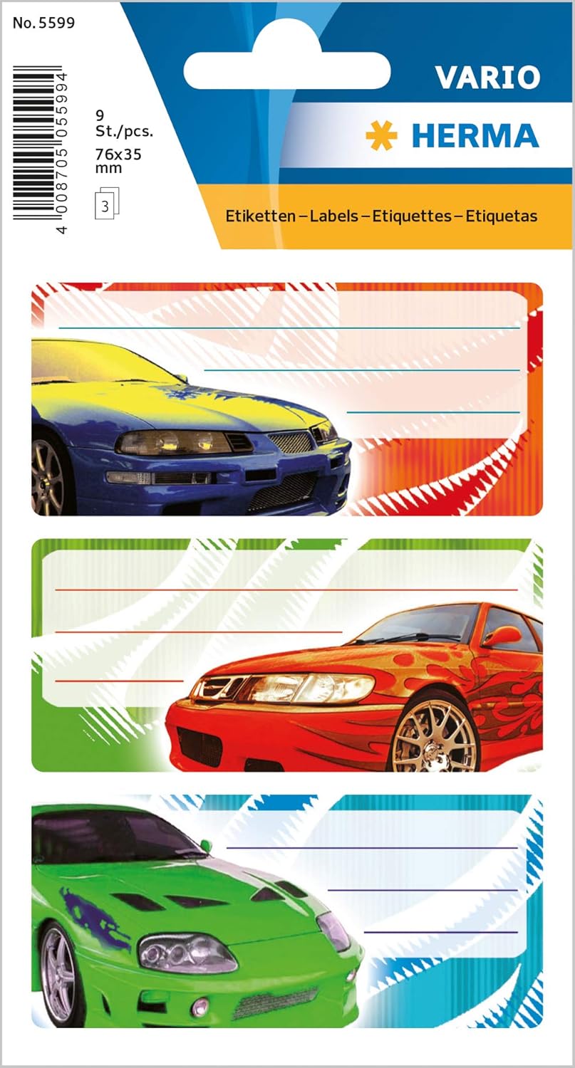 HERMA 5599 Nombre De Cuaderno Etiquetas Para La Escuela Dise o Tuning