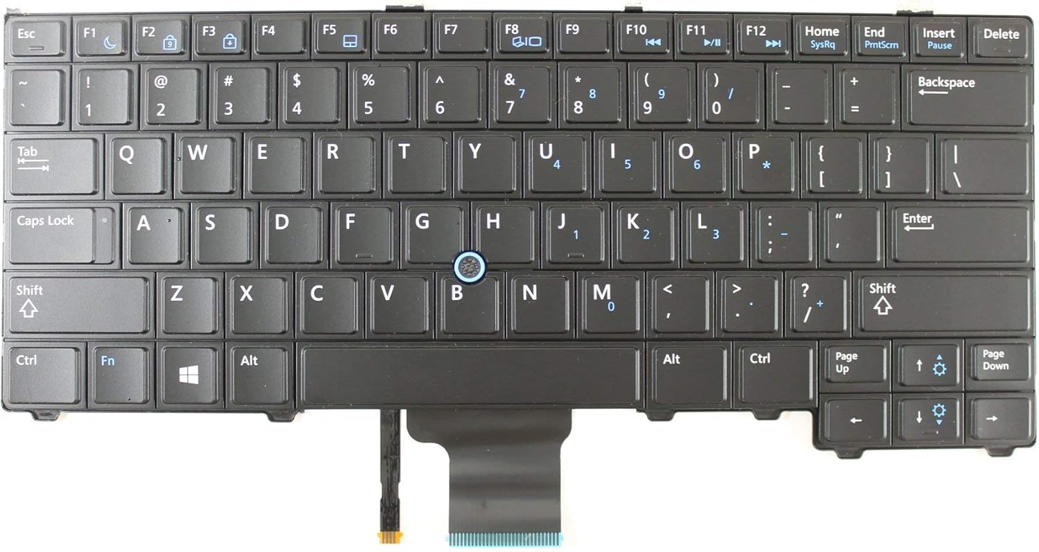 Amazon Com Dell Oem 4g6vr Black Keyboard Latitude E7440 Computers Accessories