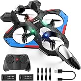 VisionX Foam RC Plane for Adults Kids, Remote Control Airplane Toys for Boys Kids Adults Beginners, RC Planes Fighter Jet Helicopter Drones for Kids Adults, 360&deg; Flip Easy to Fly, Blue, 2 Batteries