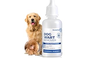 HomeHom Dog Wart Remover, Natural Skin Support for Dogs. Rapidly Eliminates Warts & Skin Tags - Fast Acting, Pain-Free & Gentle (0.7 fl.oz)
