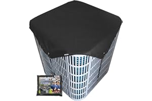 COVERTIFY Central Air Conditioner Covers for Outside Units, 600D Oxford Waterproof AC Covers for Outside, 36'' x 36'' AC Cond