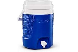 Igloo 2 Gallon Portable Sports Cooler Water Beverage Dispenser, Insulated Cooler Dispenser, Majestic Blue