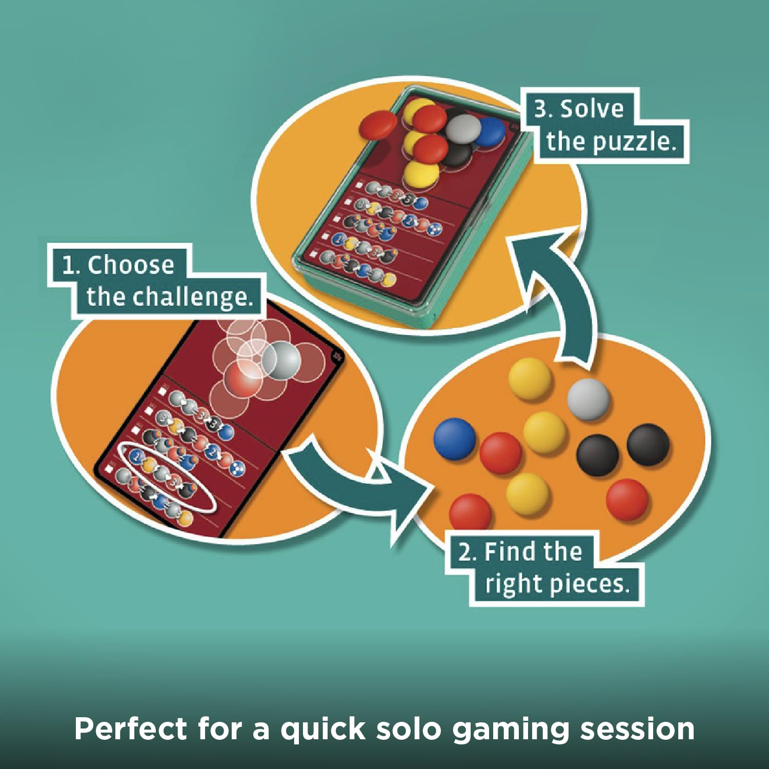 Dimension: The Brain Game to Go | Brainteasers |Puzzles| Solo Games | 1 Player | Dimension | Stacking Game | Kosmos Game