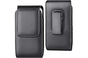 Vertical PU Leather Holster Case Pouch with Rotating Belt Clip for iPhone 15/15 Pro/14/14 Pro/13/13 Pro/11/11 Pro Max/12/12 P